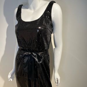 Black Sequin party dress… NWT Maggie London size 10 mini cocktail dress.